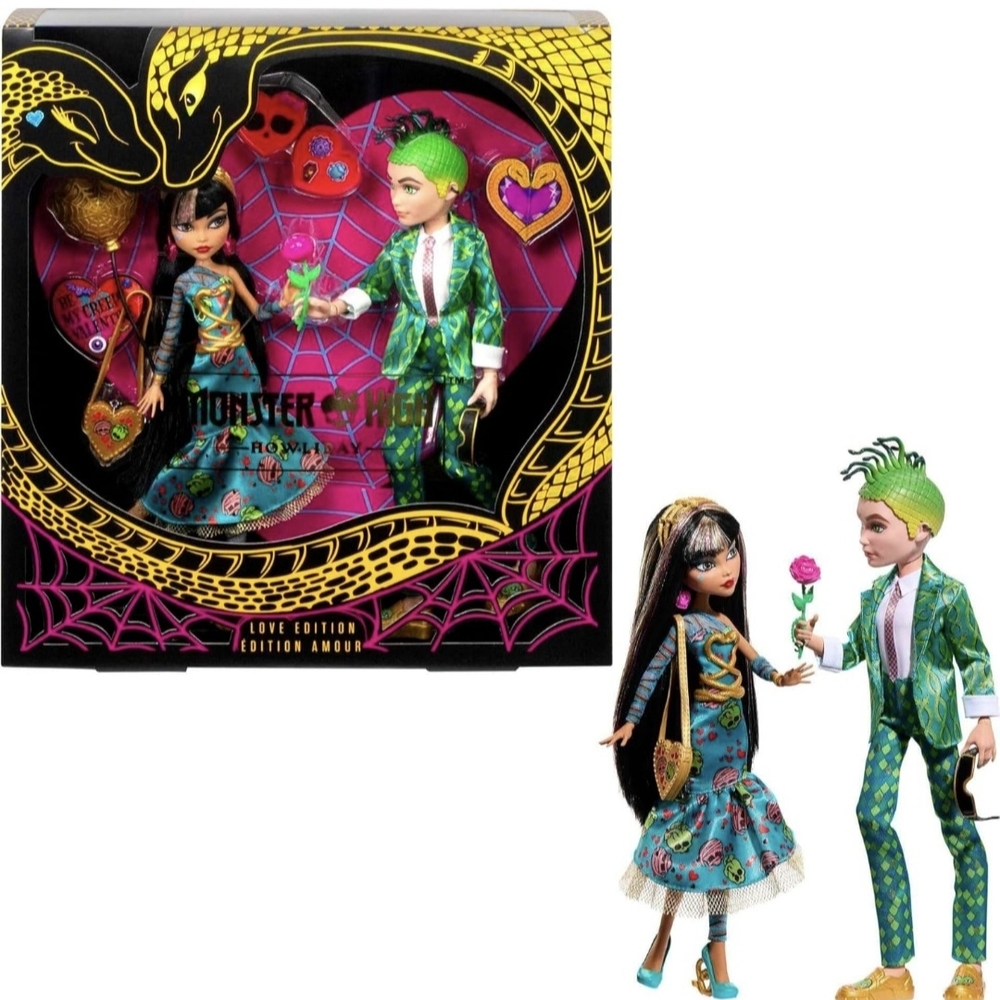 Monster High Cleo And Deuce Howliday Love Edition 2 Pack With Shipper